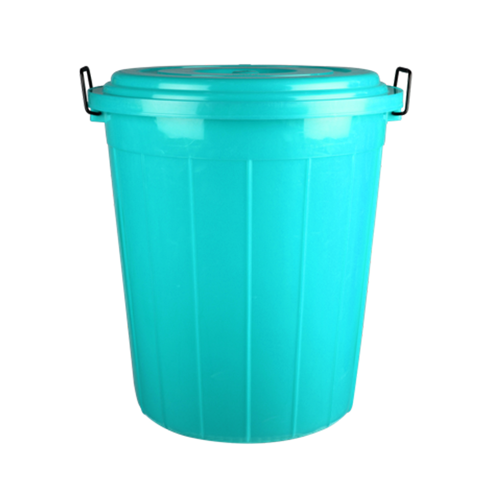 Plastic Drum With Lid (60 Ltr) (Green)
